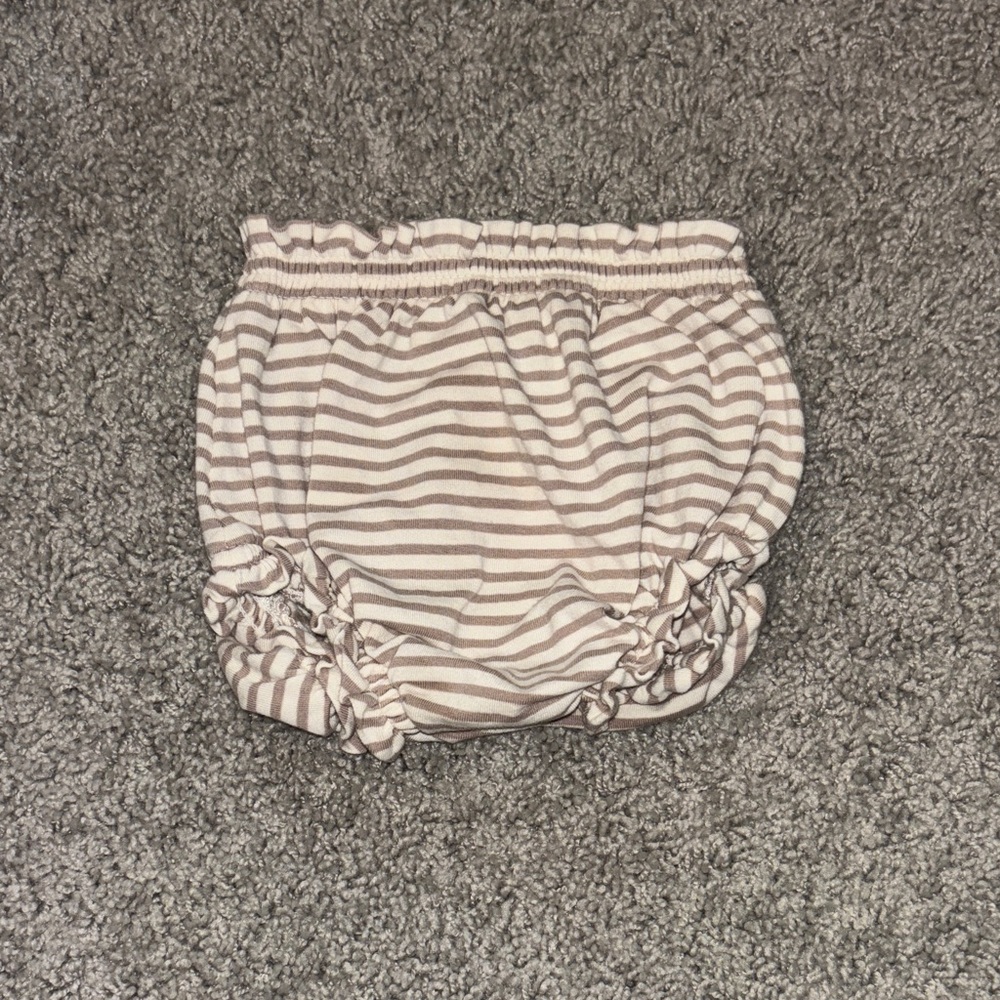 Quincy Mae Beige Striped Bloomers